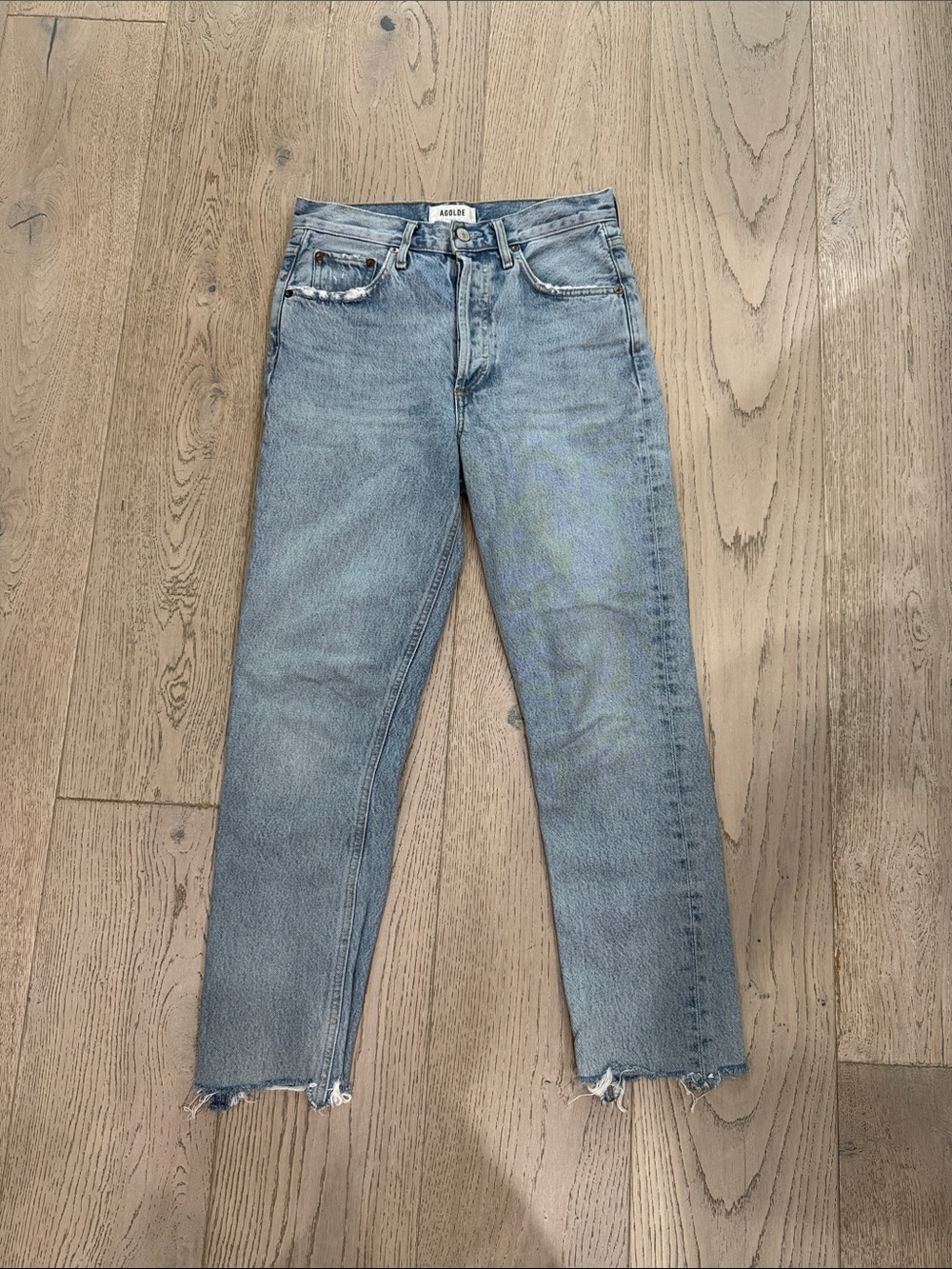 Light Blue High-Rise Straight Jeans - Women's